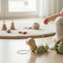 12m+ Pearhead Wooden Turtle Push and Pull Toy, Montessori Shake and Rattle Shell, Baby Walking and Gross Motor