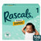 Generic Rascals~Premium Absorbent Baby Diapers Size-1, 108 Count, with 5 Sensitive Infant Wipes