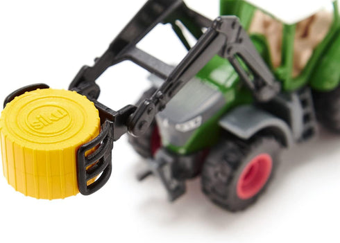 Siku 1539 Fendt 1050 Vario Tractor, Metal/Plastic, Green, Bale Clamp and Removable Cab