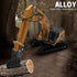 Gemini&Genius Heavy Metal Construction Vehicle Toys, 1/50 Scale Timber Grab Excavator, Engineering Alloy Models Gift