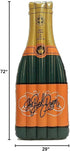 Giant Inflatable Champagne Bottle Pool Float, Large Outdoor Swimming Pool Inflatable Toy for Water Fun