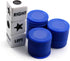 Left Right Center Dice Game Set, 3 Dices + 36 Blue Chips (Blue)