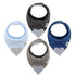 Pickle & Olive Baby Bandana Teething Bibs with Attached Silicone Teether -