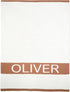 Personalized Name Knit Blanket Custom Woven Text Soft Minimal Style Comfort Throw for Newborn Infant Toddler Nursery
