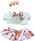 niannyyhouse 20cm Plush Doll Clothes Set, Hairpin, Shirt, Skirt, JK Uniform, 8in Soft Stuffed Toy Accessories (Pink)