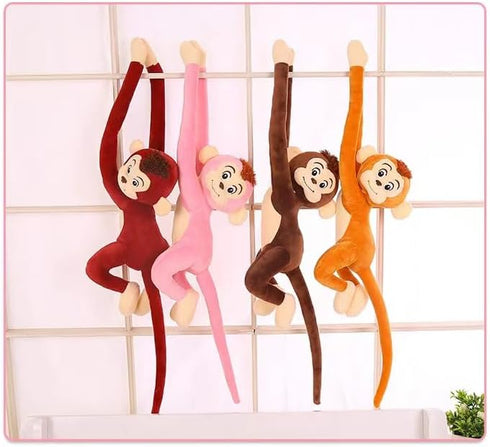 Long Arm Hanging Monkey Stuffed Animals - Curtain Monkey Plush Toy Birthday Gift (24 Inch)
