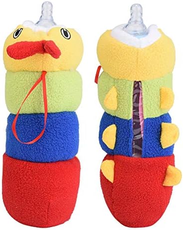 HEEPDD Soft Stuffed Caterpillar Baby Bottle Cover, Thermal Insulated Feeding Pouch, Milk Bottle Warmer Bag for Infants