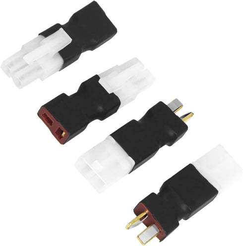 2 Pair ShareGoo Adapter, Compatible with Big Tamiya Style to T Style Plug for RC FPV Drone Car Truck
