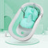SIQITECHNO 0-12 Baby Bath Cushion Newborn Bathtub Mat Non-Slip Baby Bath Pad Quick Dry Baby Bathtub Pillow Seat Mat