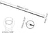 Fielect 5-Piece Set RC Antenna Tube - Black with Silver Mount & Cap