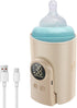 DNAMYJME Portable Bottle Warmer for Travel, Rapid Warming with Battery-Powered 6 Temperature Display,