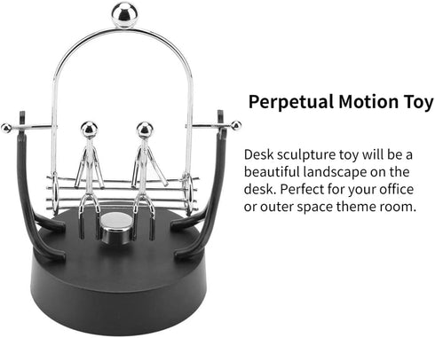 ZJchao Electronic Shake Wiggle Device Perpetual Motion Model Desk Toy Kinetic Art Craft Decoration Steel Swings
