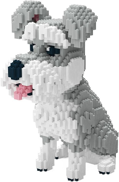 Dog Schnauzer Micro Building Blocks Set (2817PCS) - Gift for Kids and Adults