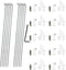 URIMPAVIDO 10PCS 1.2 x 200mm Pushrod with 10PCS 1.3mm Adjustable Pushrod Connector Linkage