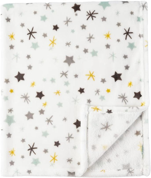 Bunnikins & Clover Lightweight Plush Flannel Baby Blanket Super Soft for Boys and Girls, Kids Floral Fleece Baby Blanket, Portable Bed Throws for Baby Crib and Toddler Bed, 30"x36" by Bunnikins & Clover