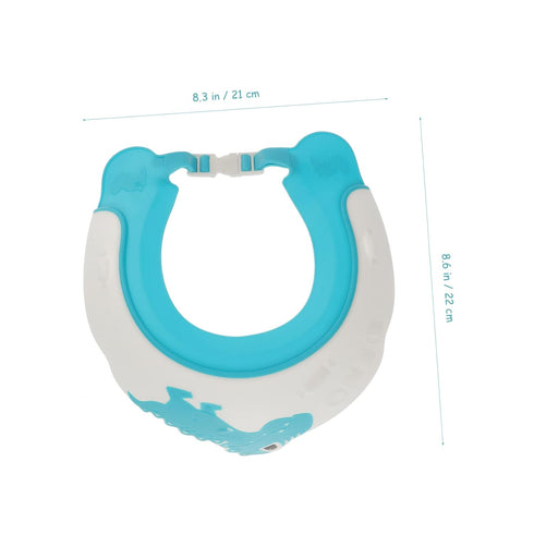 Kids Shampoo Ear Protection Cap - Adjustable Shower Visor Hat for Bathing, Toddler Bathing Cap, Sun Visor