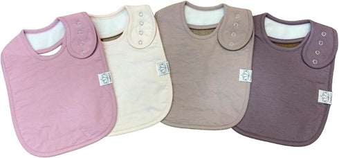 Toddler Organic Cotton Bibs, Unisex Large for Feeding and Drooling, Adjustable