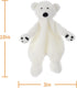 Apricot Lamb Arctic Stuffed Animals Security Blanket White Polar Bear Infant Nursery Character Blanket Luxury Snuggler Plush 10 Inches by Apricot Lamb