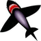 HENGDA KITE for Kids, Lifelike Black Shark Kite, Single Line Kite Flying for Children