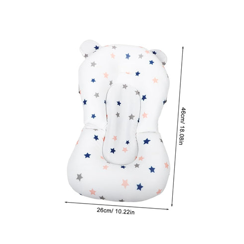 YOSADIER Newborn Bath Support Pad Adjustable Non-Slip Floating Cushion for Baby Bathing Breathable Mesh Mat for Infant