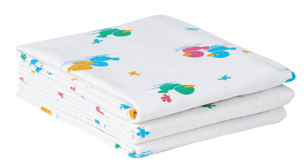 Medline Baby Blanket in Duck Print, Classic Design, Heavy Weight, 100% Cotton,