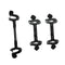 PERSELOSO 3Pcs Twin Stroller Connector Detachable Baby Stroller Accessories for Twin Babies Adjustable