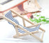 Mini Beach Chair, Wooden Beach Items for Dollhouse Miniatures, Beach Cake Decorations