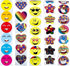 5 Rolls of Party Supplies Stickers for Kids Teachers, 1000 Stickers, Sticker Roll