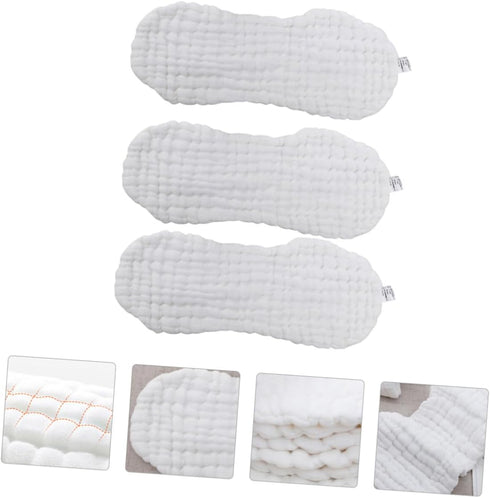 Set 3 of Soft Muslin Cotton Newborn Diaper Mats - Reusable and Comfortable