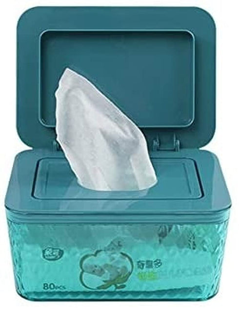 yuanxue Clear Wet Wipes Box, Wet Dry Tissue Box Cover Holder, Facial Tissue Storage Box Baby Wipes Fresh Dispenser