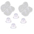 2Pair Nipplesuckers Nipple Corrector for Flat Inverted Nipples, Silicone with Clear Case
