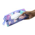 FKEYTO Baby Wipe Dispenser,Portable Refillable Wipe Holder Wipe Dispenser Bag Reusable Travel Wet Wipe Pouch (blue