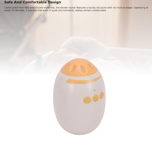 RiToEasysports 11 Baby Vibrating Soother, Portable ABS Silicone White Noise Machine with Soothing Sounds for Newborns