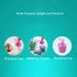 Rinse Shampoo Rinser Baby Rinse Cup, Protecting Infant Eyes, Baby Bath Rinser Wash Hair Cup (Bear-Pink)