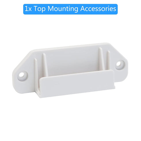WOMHOM Retractable Baby Gates Replacement Parts Kit (White) Extra Wide Baby Gate Full Set Wall Mounting Accessories with Brackets Anchors and Screws Retractable Dog Gate Accessories