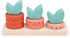 Counting Vegetables - 10pcs Stacking Wooden Ring Set for Toddler Educational Toy to Boost Fine Motor Skills Age 12M+