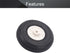 Fielect 1.5 inch Super Light Sponge Tire and Wheel Sets for RC Model Airplane and Car, PU Sponge Tire