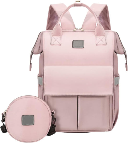 Generic Diaper Bag Backpack with Pacifier Case, Multi Functional Backpack Mommy Bag with