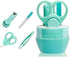 4-in-1 Baby Grooming Kit, Premium Stainless Steel Baby Manicure Set with Clippers, Scissor, File & Tweezer (Green)