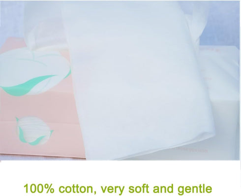 (3 PACK-300 count)) Careboree Ultra Soft Dry Baby Wipes Unscented Face Cleansing Multi-Purpose Pure Cotton Tissue
