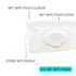 (4 Pack, Portable Refillable Wet Wipe Pouch, Reusable Travel Wipes Holder & Case, Lightweight Flushable Diaper Wipes