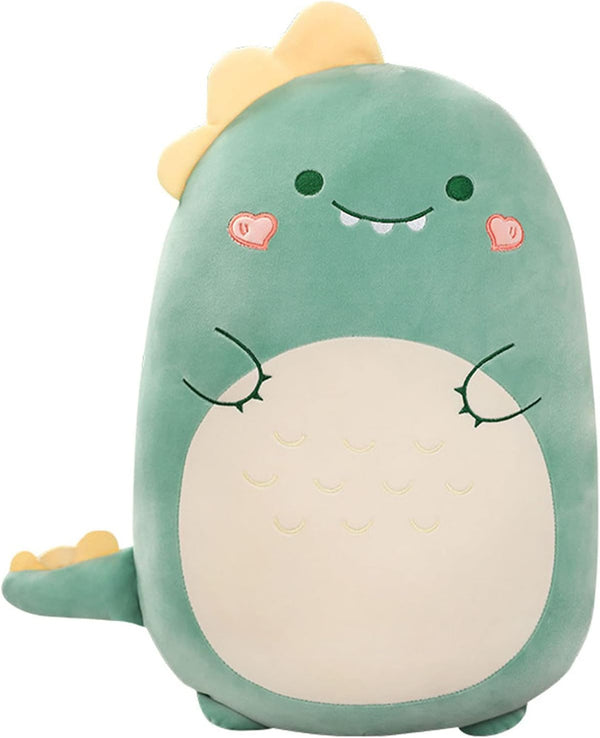 Cute Dinosaur Plush Hugging Pillow, Soft Stuffed Animal Throw Pillow, Cartoon Plushie Sleeping Pillow for Kids