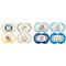 MAM Original + Night 4-Pack, 6+M Unisex & Boy Silicone Pacifiers, Glows in