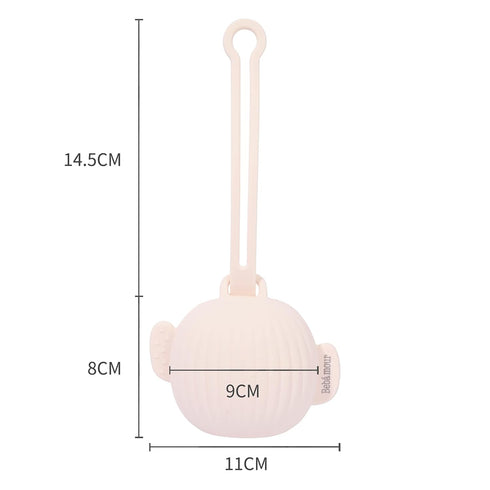 Bebamour Silicone Pacifier Holder Case Portable Pacifiers Storage Pacifiers Container Safe and Soft Material Silicone