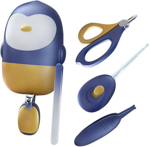 Sosoport Nail Care Kit with Led Ear Spoon Nail Scissors Clipper Tweezer