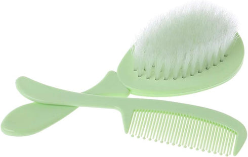 Junlinto 1 Set Baby Comb Brush Nursing Supplies Bathing Washing Hair Soft Bristle