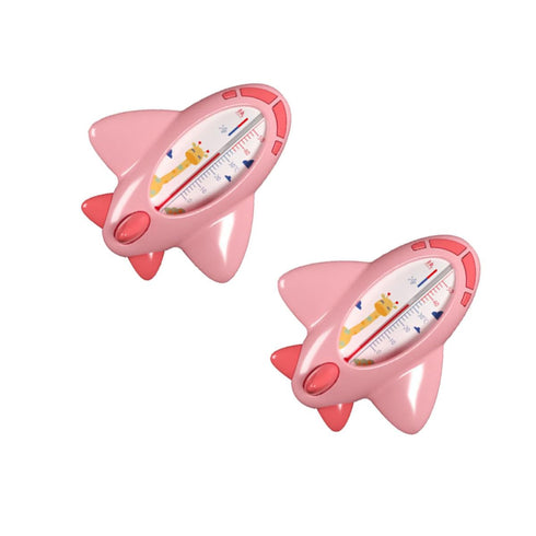 BAZEITFLOW 2pcs Bathing Water Thermometers Pink Adorable Floating Water Temperature Sensors for Safety