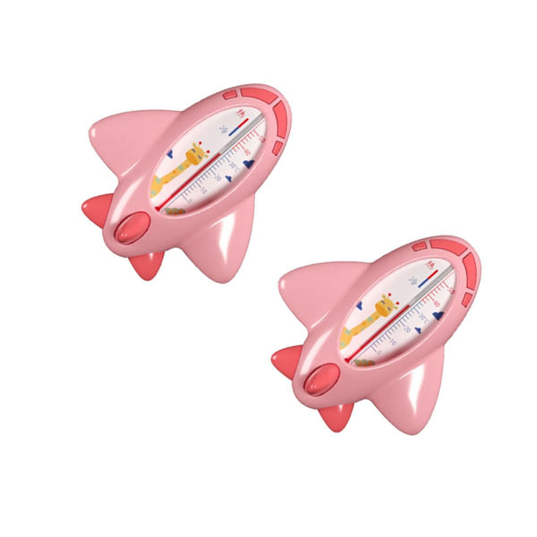 BAZEITFLOW 2pcs Bathing Water Thermometers Pink Adorable Floating Water Temperature Sensors for Safety
