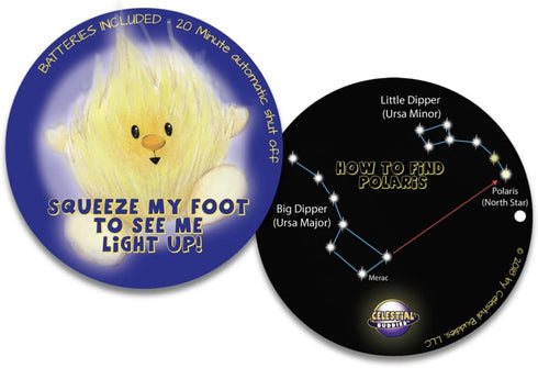 Polaris Buddy Light Up Educational Plush Star Planet Toys by Celestial Buddies, Science Astronomy Space Solar System