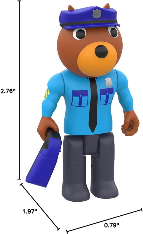 PIGGY - Officer Doggy Series 2, 3.5" Action Figure (Includes DLC Items)